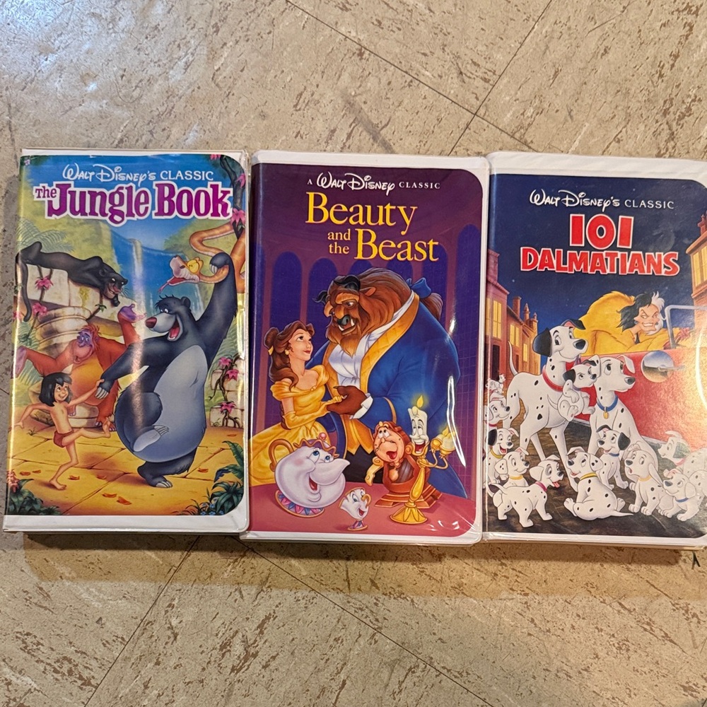 Disney Classic VHS Collection - Pink, Blue, Red